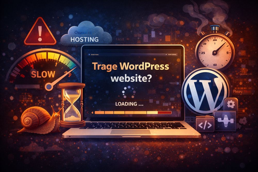 Trage WordPress website