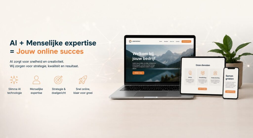 je website met AI laten maken