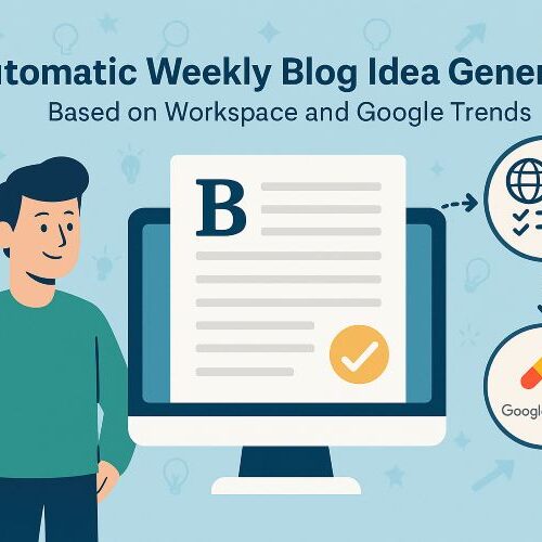 Automatisch wekelijks een blogconcept op basis van Google Trends
